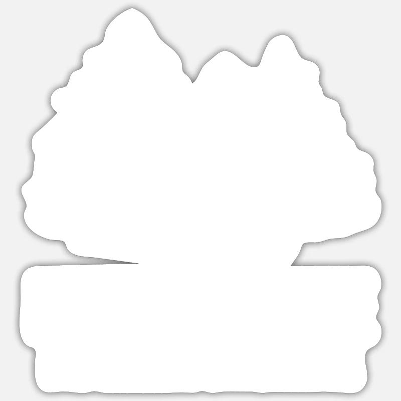 Wald Sprüche Lustiger Spruch - Sticker Größe S (10 x 10 cm) - Mattweiß