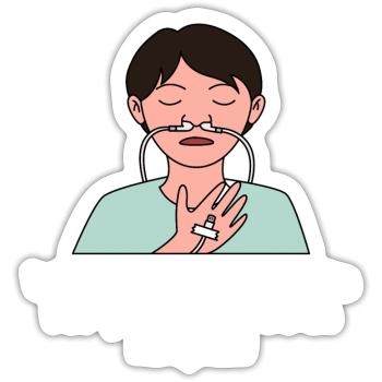 No working design for young proud Pinoys - Sticker size S (10 x 10 cm) - white matte - Front