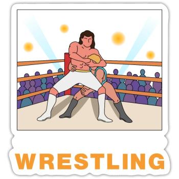 Conception de lutte au Texas pour les fiers fans du Texas - Sticker taille S (10 x 10 cm) - blanc mat - Devant