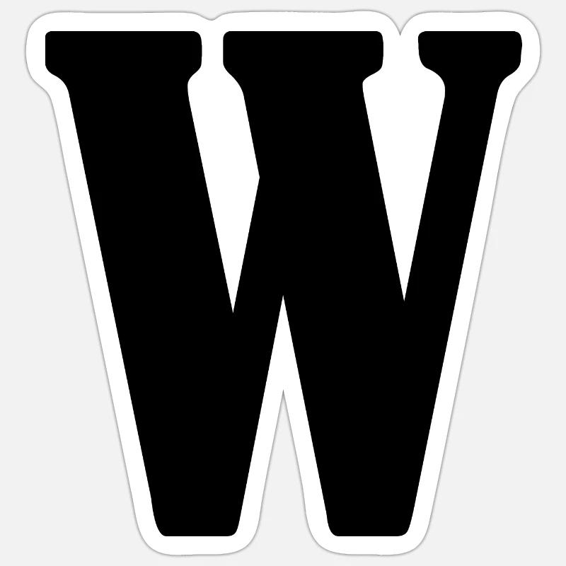 W Sticker taille S (10 x 10 cm)