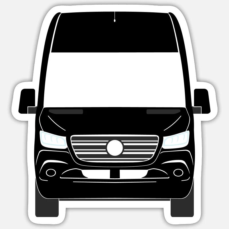 Sprinter W907 W910 avant - couleur changeable Sticker taille S (10 x 10 cm)
