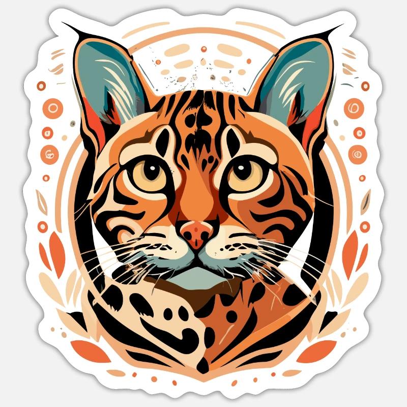 Bengale CAT Sticker taille S (10 x 10 cm)