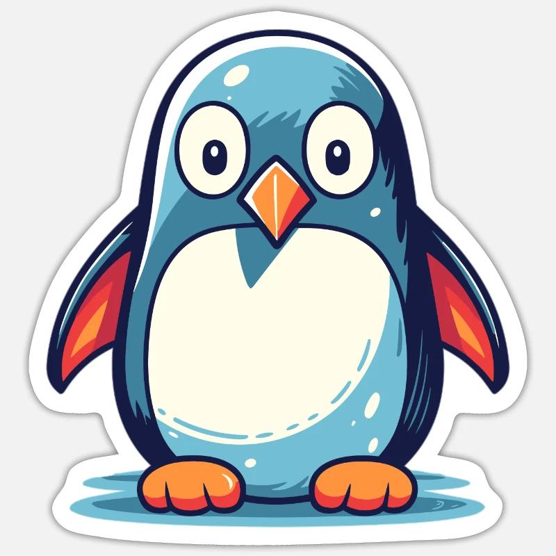 Pingouin Sticker taille S (10 x 10 cm)