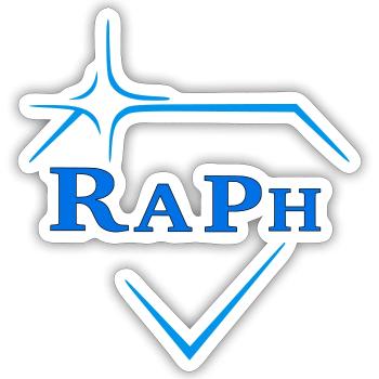Raph - Sticker Größe S (10 x 10 cm) - Mattweiß - Vorne
