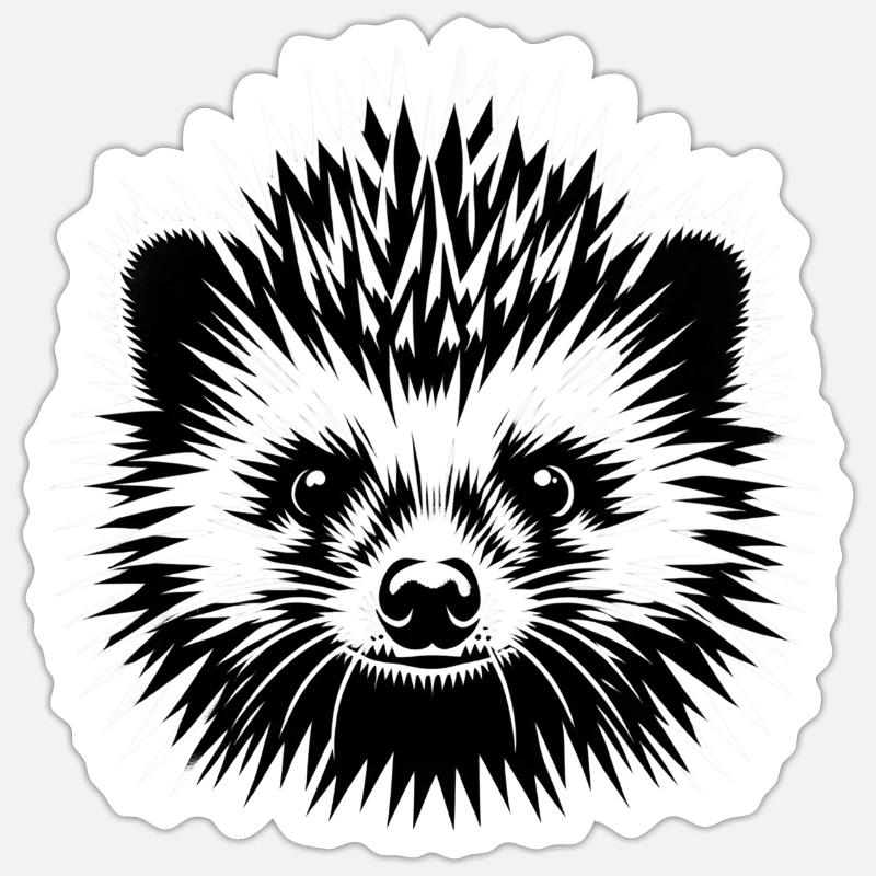 Hedgehog Sticker size S (10 x 10 cm)