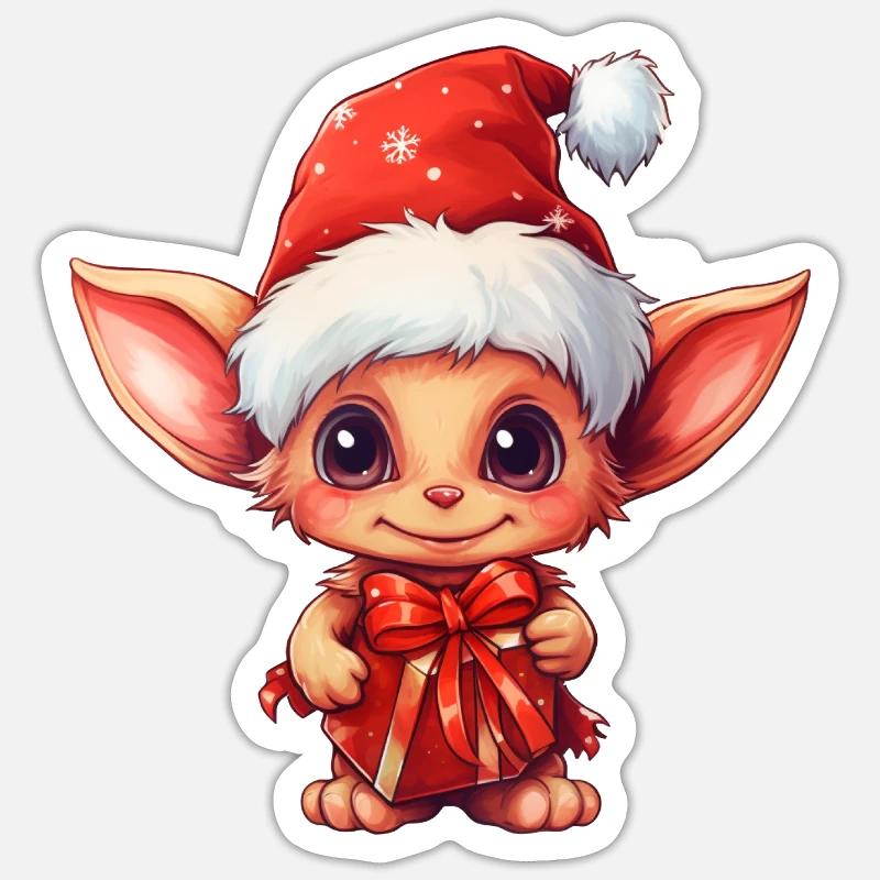 Cute Imp - Sticker size S (10 x 10 cm) - white matte