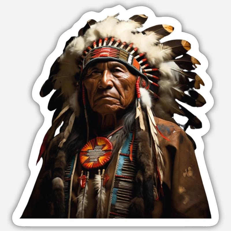 Indisch Sticker Größe S (10 x 10 cm)