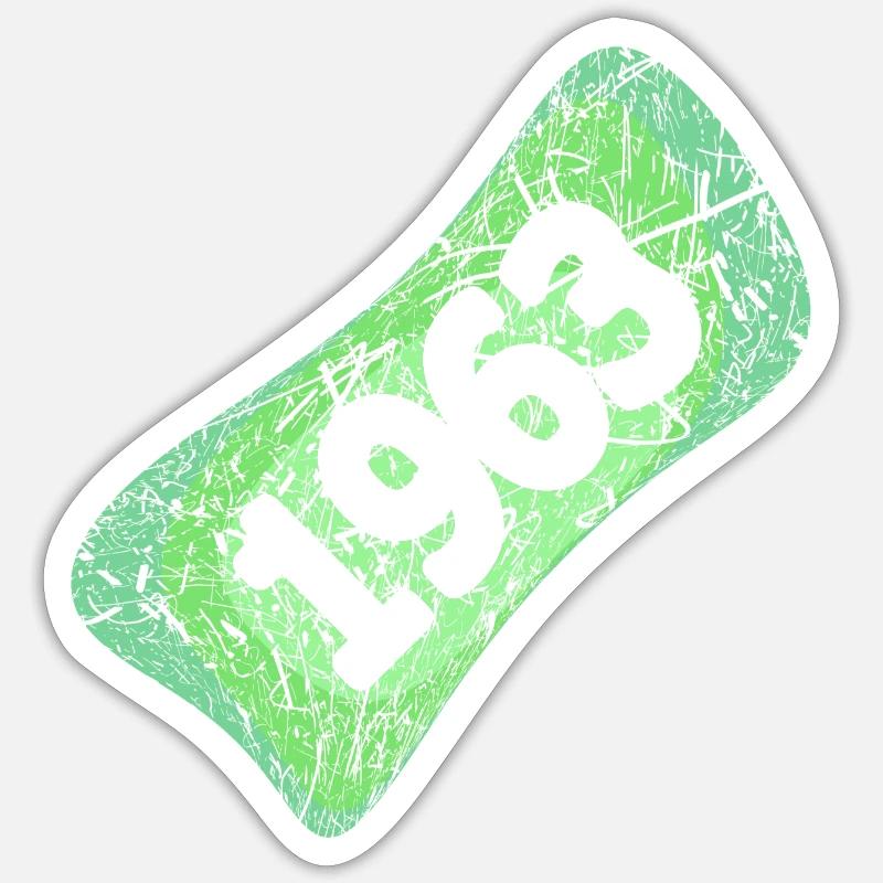 1963 - Sticker Größe S (10 x 10 cm) - Mattweiß