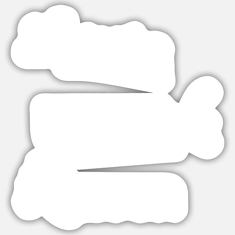 Dictons de bébé - Sticker taille S (10 x 10 cm) - blanc mat