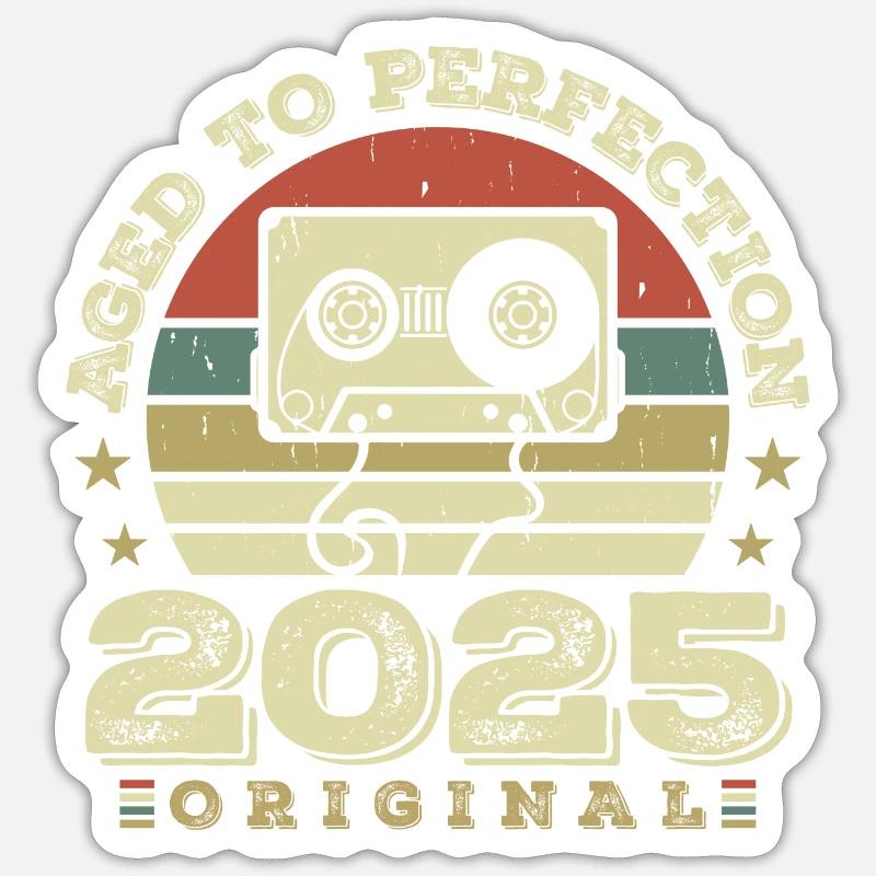 Original Vintage Jubiläumsgeschenkidee 1925 Sticker Größe S (10 x 10 cm)