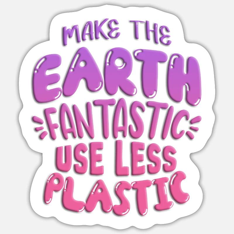 Reduce plastic Sticker size S (10 x 10 cm)