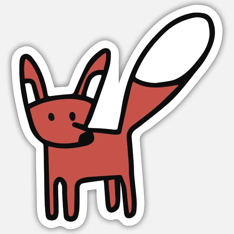Fuchs Sticker Größe S (10 x 10 cm)