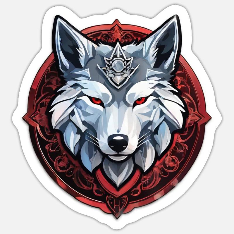 Wolf Tattoo Sticker size S (10 x 10 cm)