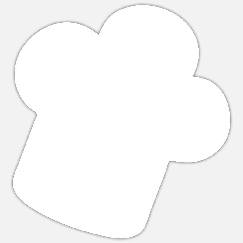 Toque - Sticker size S (10 x 10 cm) - white matte