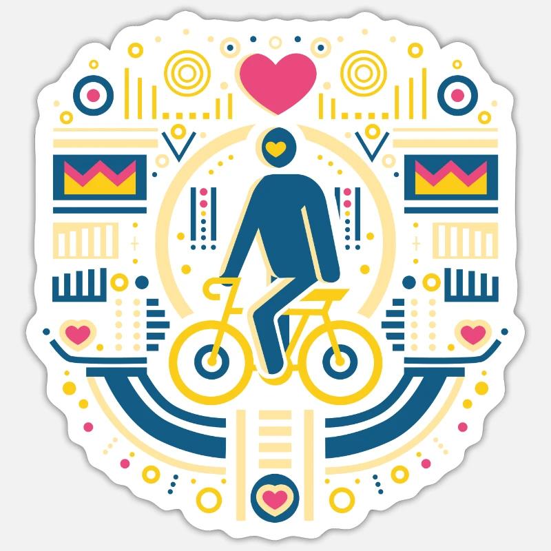Stuff that connects people/ V-Day (single print) - Sticker Größe S (10 x 10 cm) - Mattweiß