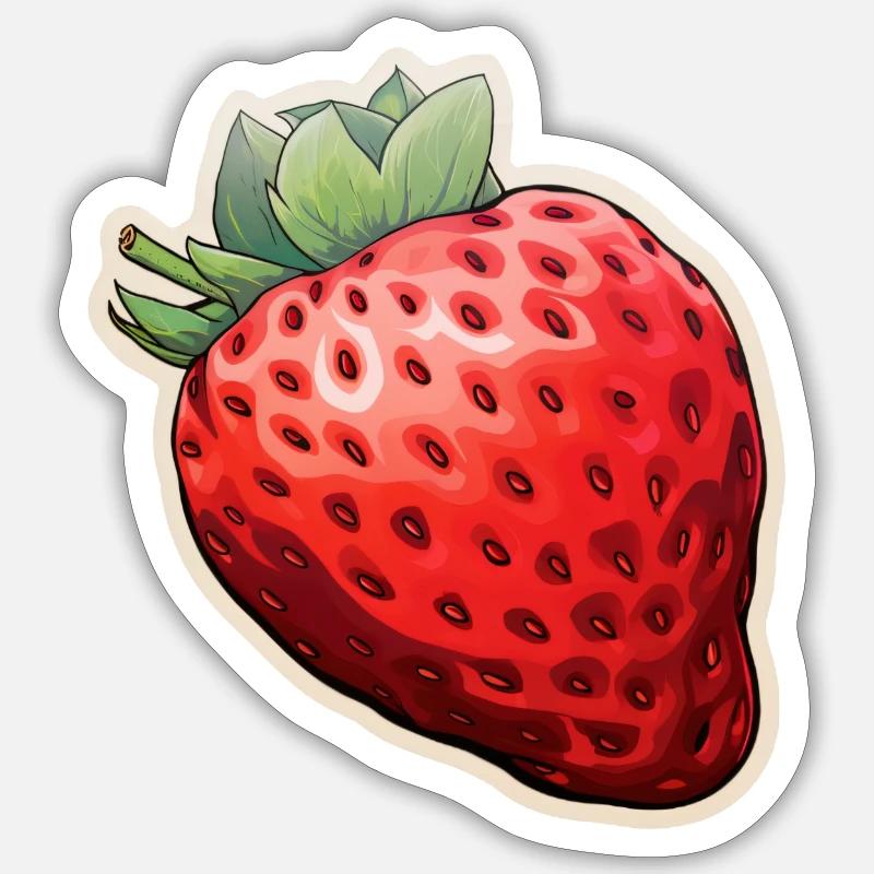 Strawberry Sticker size S (10 x 10 cm)