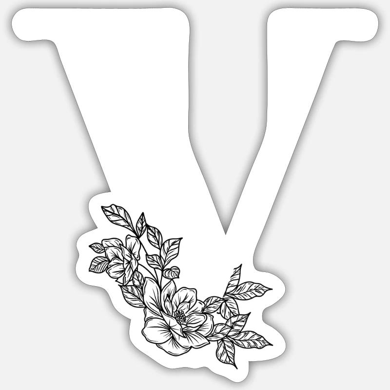 Point (V) - Sticker size S (10 x 10 cm) - white matte