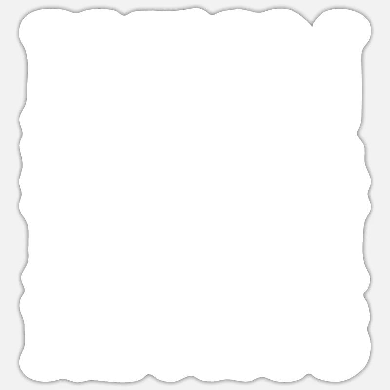 kein millimeter nach rechts - Sticker Größe S (10 x 10 cm) - Mattweiß