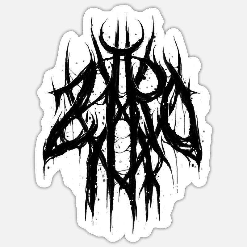 Ziro Ink Logo - Sticker Größe S (10 x 10 cm) - Mattweiß