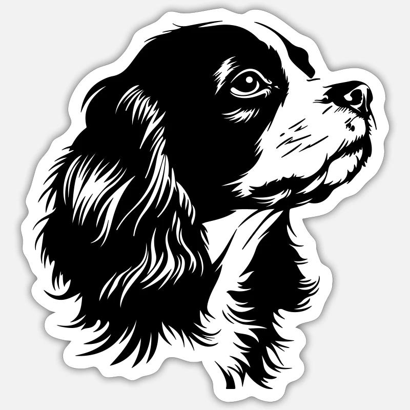 Cavalier King Charles Spaniel Sticker size S (10 x 10 cm)
