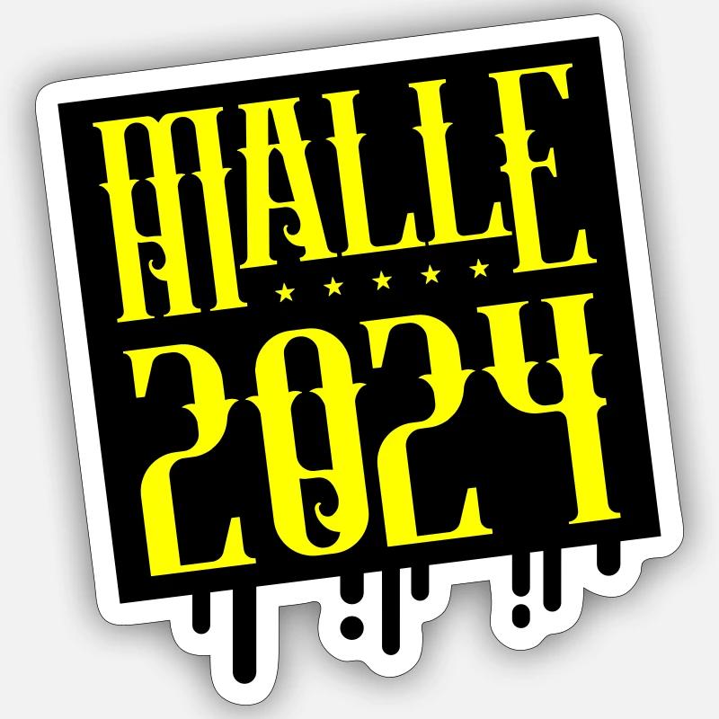Malle 2024 Mallorca - Sticker Größe S (10 x 10 cm) - Mattweiß