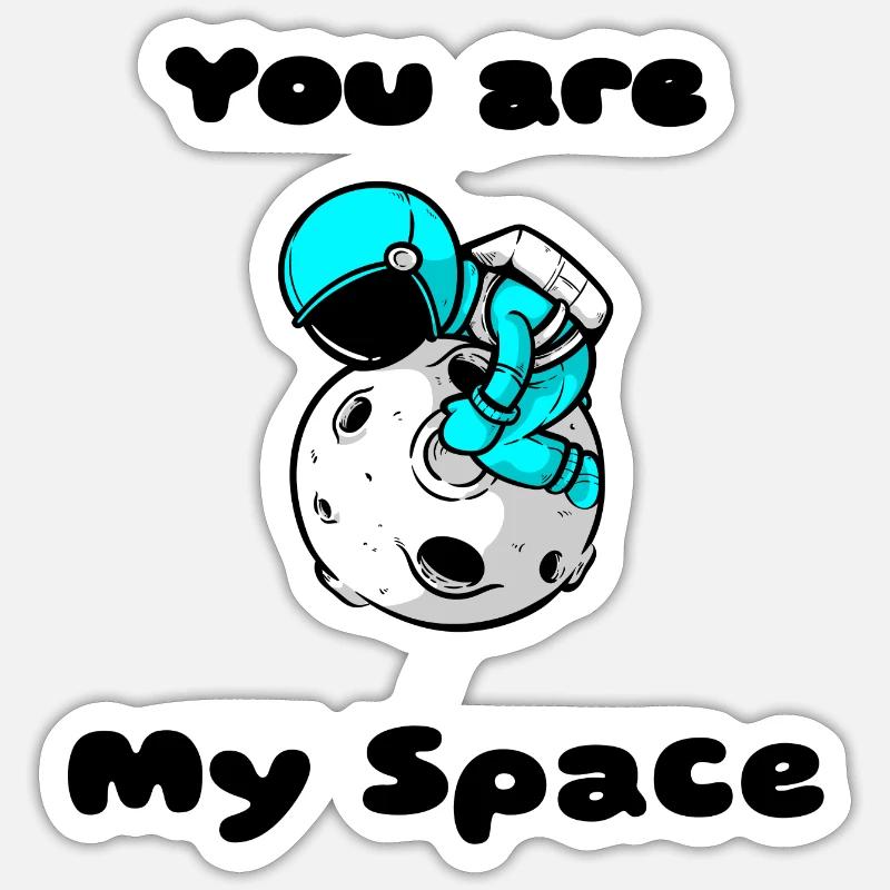 Astronaut - Sticker size S (10 x 10 cm) - white matte