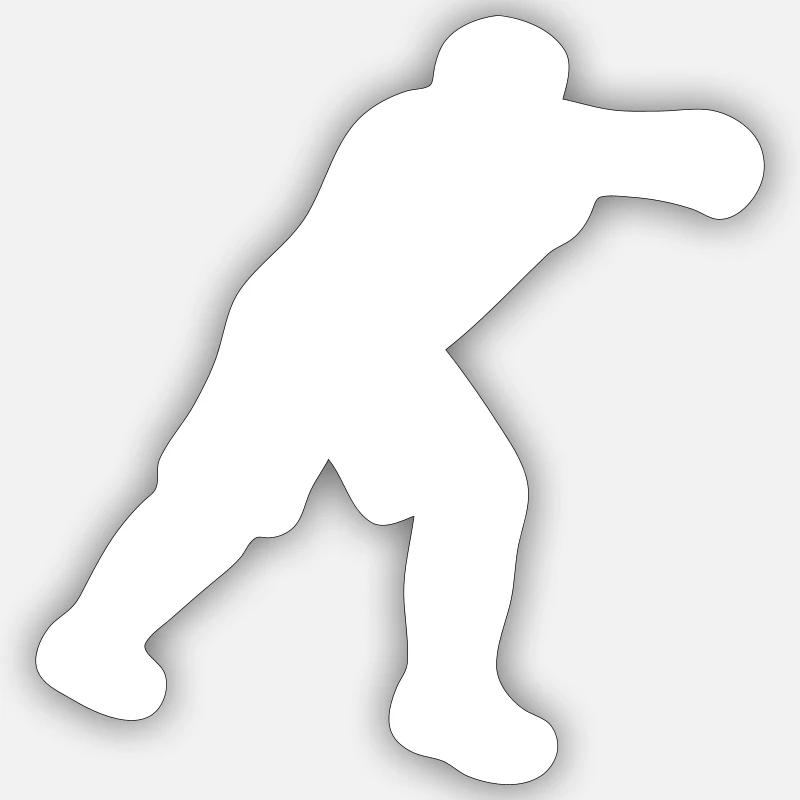 Boxing Design Gift Idea Boxer Sticker size S (10 x 10 cm)