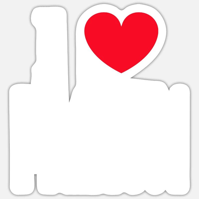 Mannheim Monnem Mannheimat - Sticker taille S (10 x 10 cm) - blanc mat