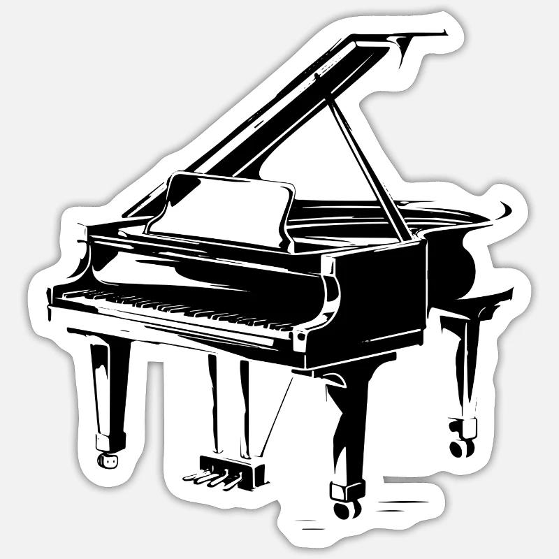 Dessin d’aile - Sticker taille S (10 x 10 cm) - blanc mat