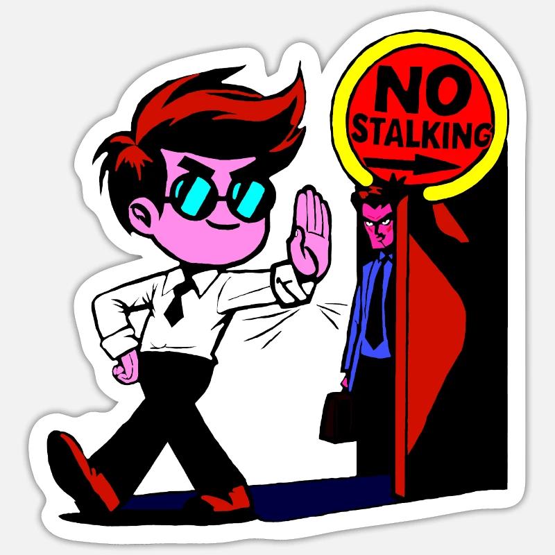 no stalking Sticker size S (10 x 10 cm)