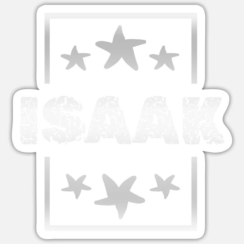 Isaac as Isaac - Sticker size S (10 x 10 cm) - white matte