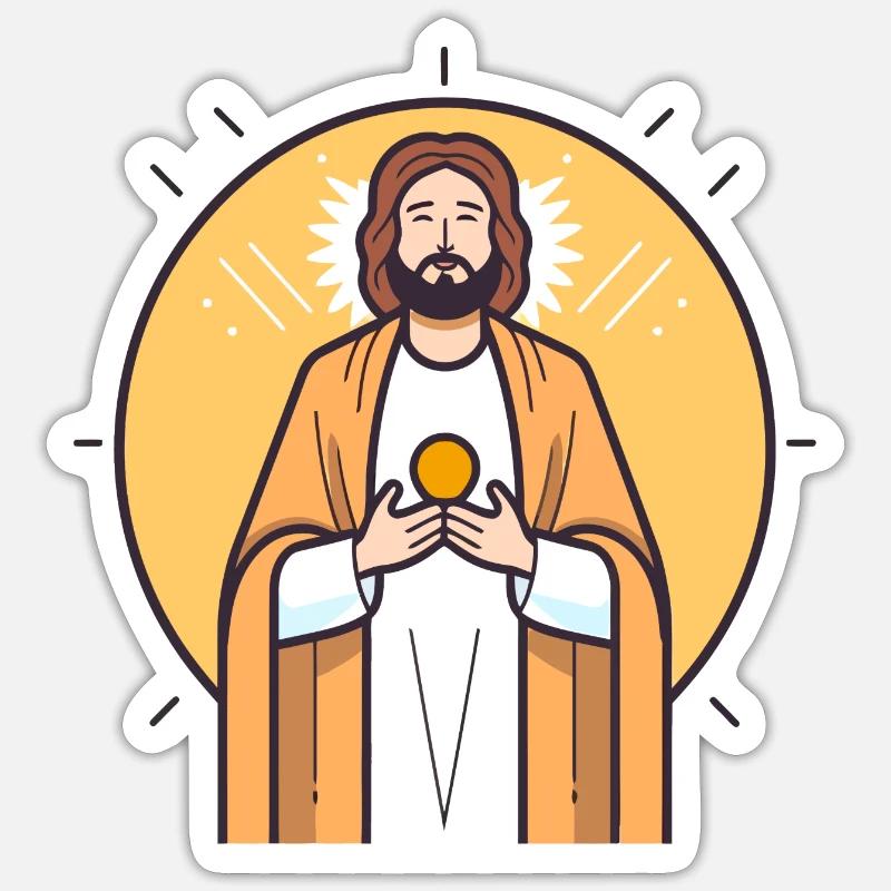 Die Eucharistie Sticker Größe S (10 x 10 cm)