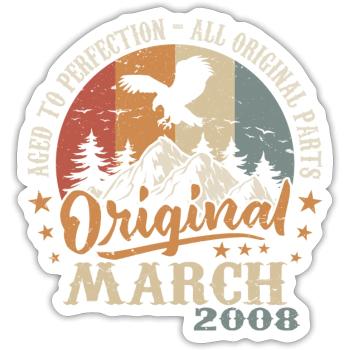 March 2008 Jubilee 2008 Legends March 2008 - Sticker size S (10 x 10 cm) - white matte - Front