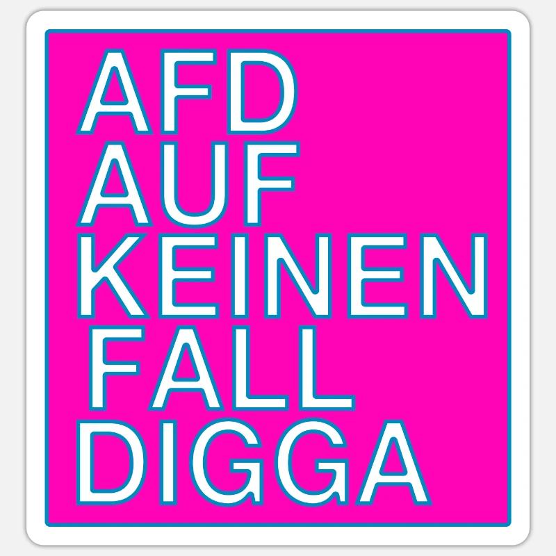 AFD DEFINITELY NOT DIGGA! Sticker size S (10 x 10 cm)