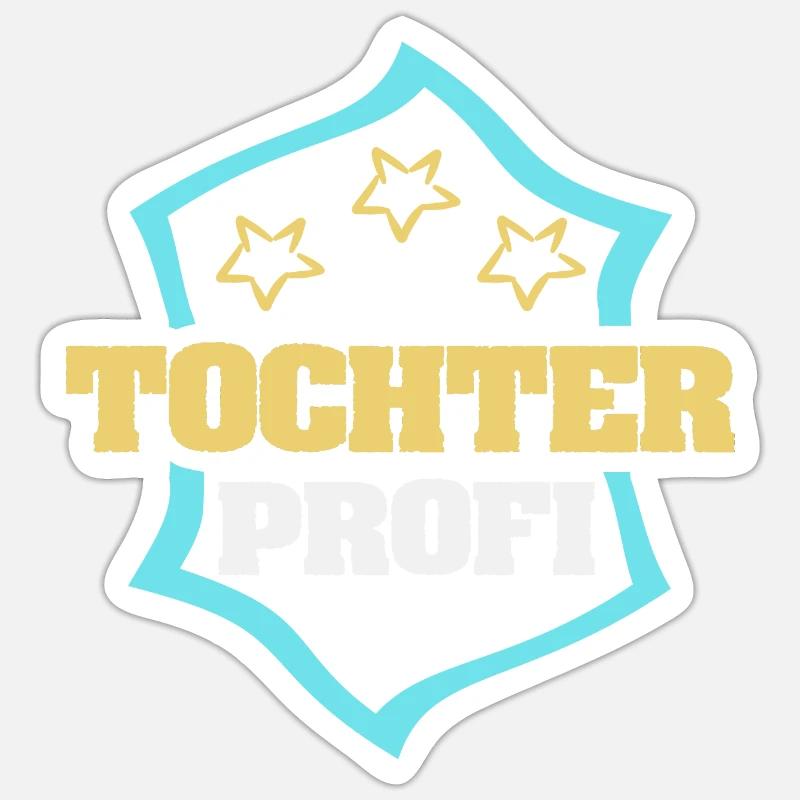 Profession Fille - Sticker taille S (10 x 10 cm) - blanc mat