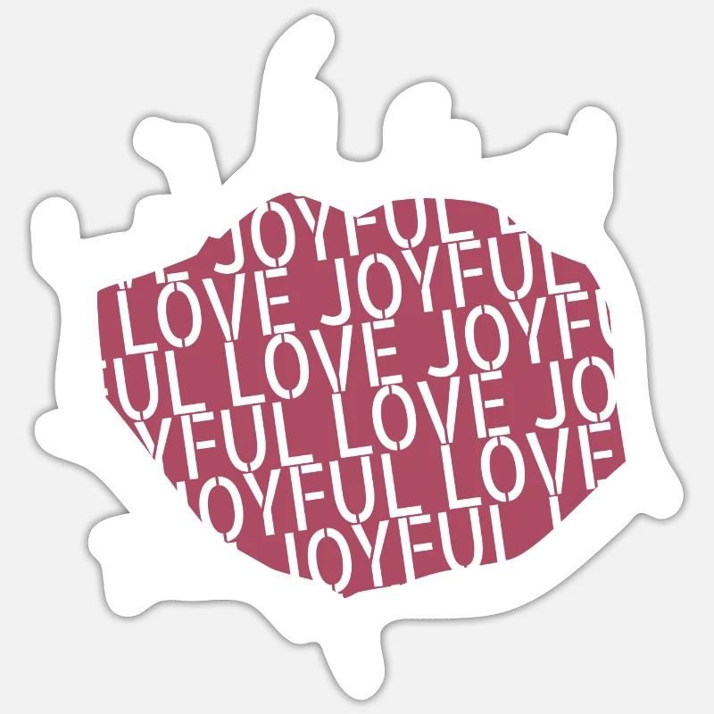 gift love experiencing joy passion happiness Sticker size S (10 x 10 cm)
