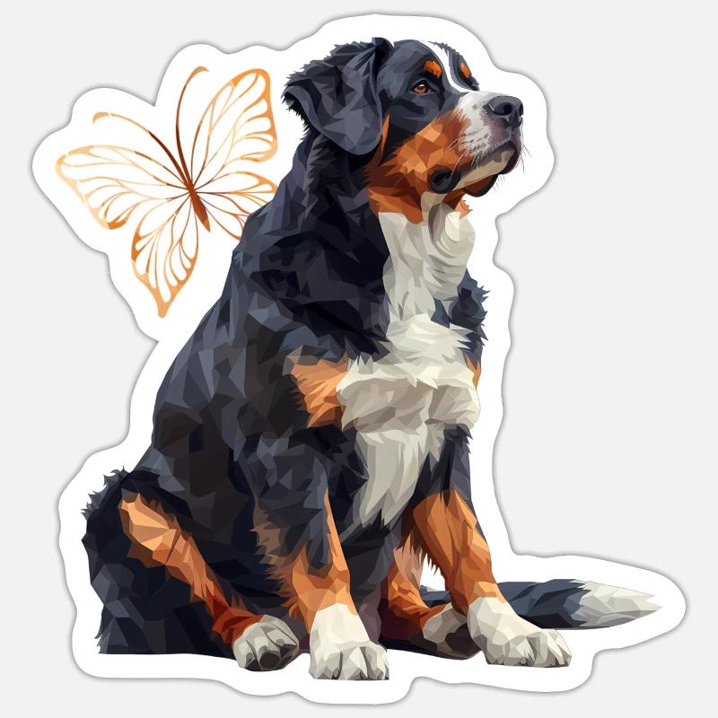 Entlebucher Mountain Dog Sticker size S (10 x 10 cm)