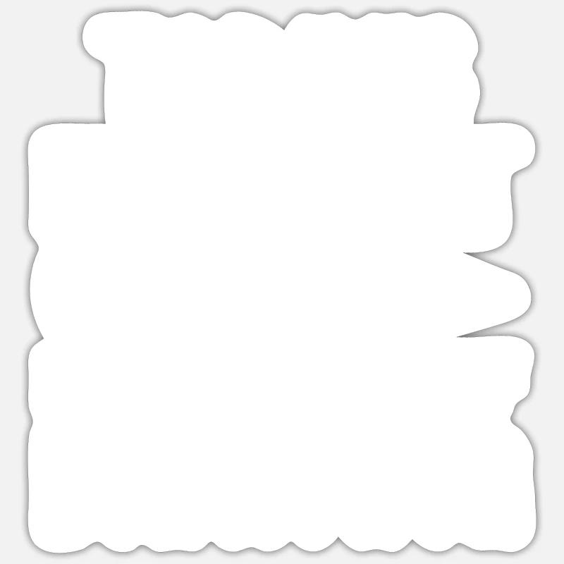 Tiroir Dessin prévisionnel d’aujourd’hui - Sticker taille S (10 x 10 cm) - blanc mat