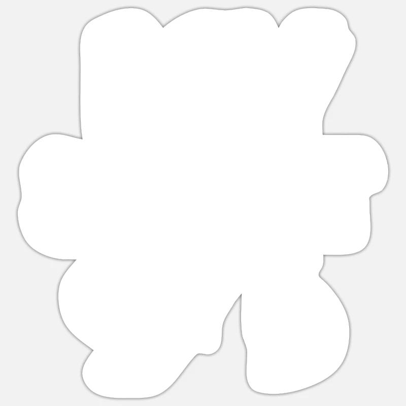 96 - Sticker taille S (10 x 10 cm) - blanc mat