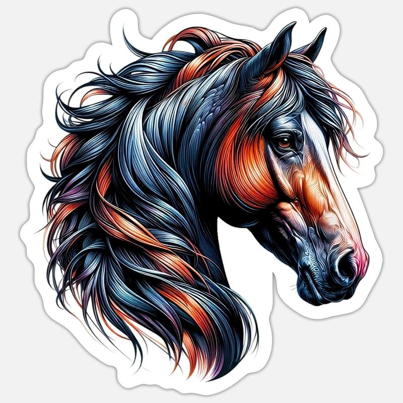 Cheval Sticker taille S (10 x 10 cm)
