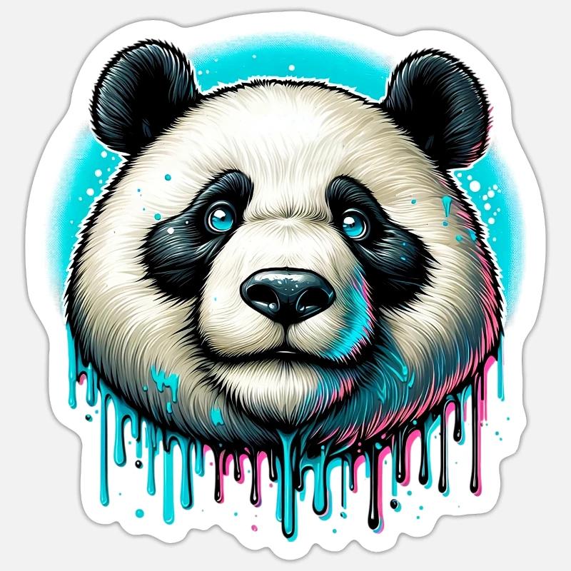 Panda - Sticker size S (10 x 10 cm) - white matte