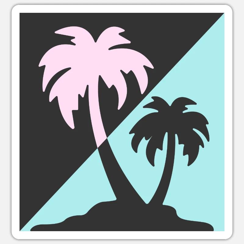 Palm trees Sticker size S (10 x 10 cm)