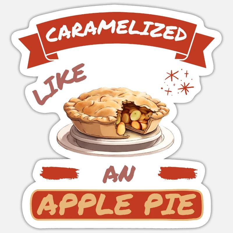 Caramelized Apple Pie Sticker size S (10 x 10 cm)