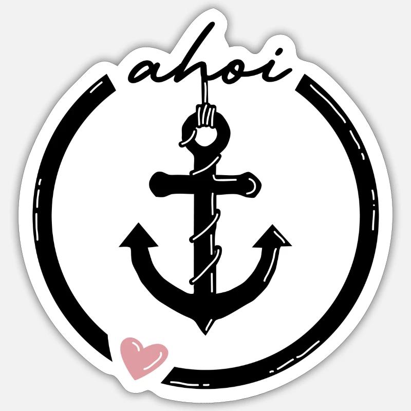 Ahoy - Sticker size S (10 x 10 cm) - white matte