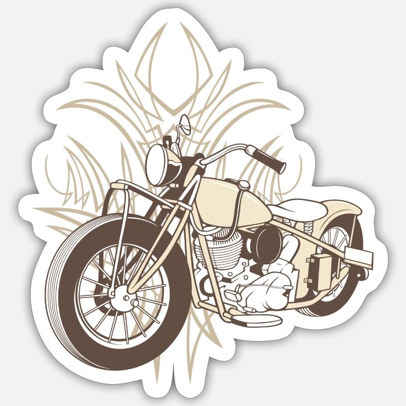 Old.chopper Sticker Größe S (10 x 10 cm)