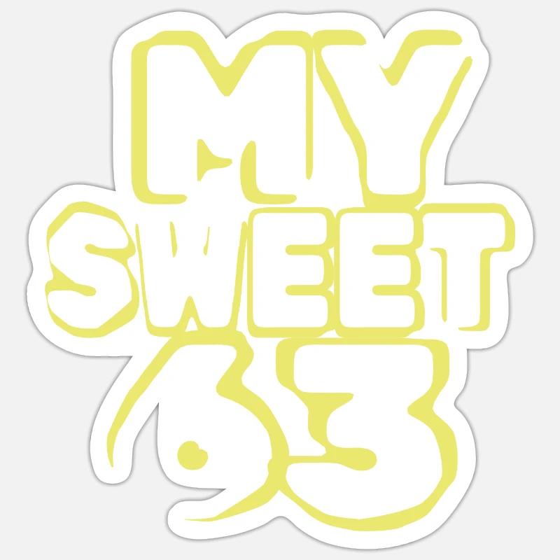 63 - Sticker taille S (10 x 10 cm) - blanc mat