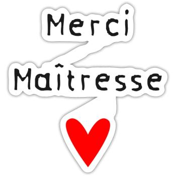 DANKE HERRIN - Sticker Größe S (10 x 10 cm) - Mattweiß - Vorne