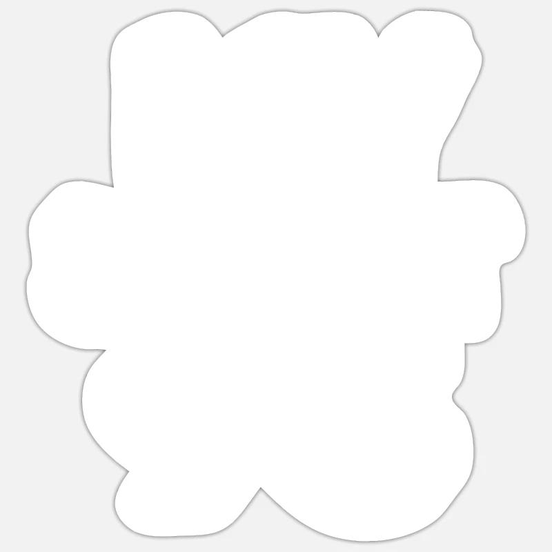 Doux 93 - Sticker taille S (10 x 10 cm) - blanc mat