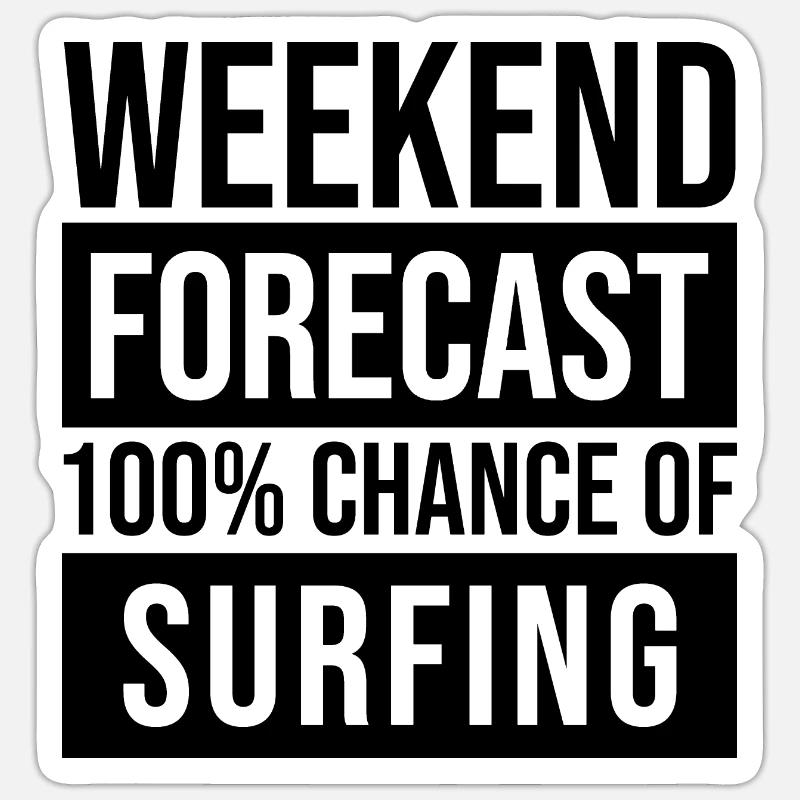 Surf Sticker size S (10 x 10 cm)