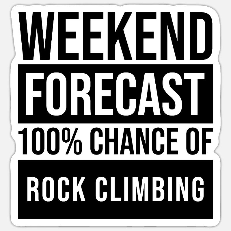 Felsklettern Sticker Größe S (10 x 10 cm)